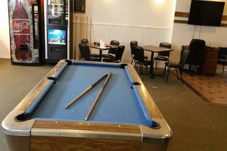 Lounge and game room